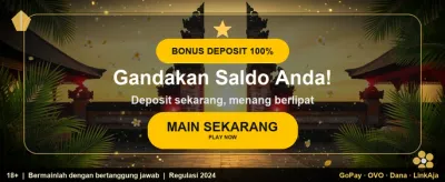 Bonus Welcome Member Baru 100% banner